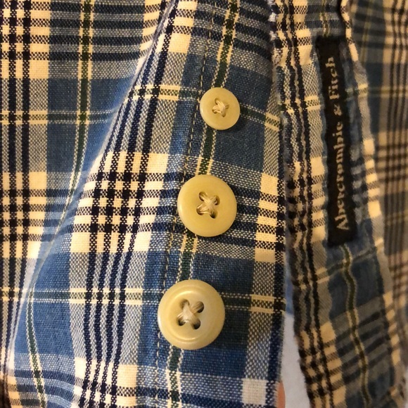 Men’s size large big shirt abercrombie & Fitch casual button down shirt - Picture 3 of 8